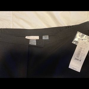 NWT womens black dress pants 20W Regular.